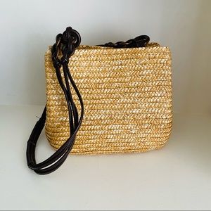 Croft & Barrow straw bag purse
